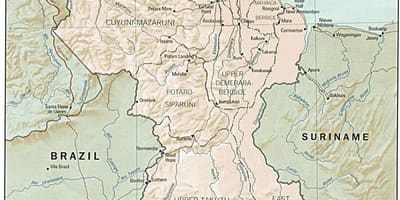 Карта улиц Джорджтауна, Гайана 