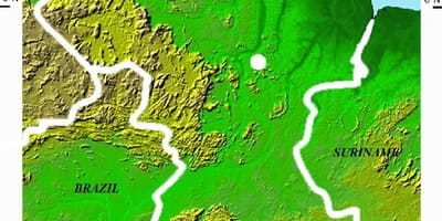 Карта спутниковая карта Гайаны